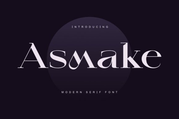 Asmake: A Modern Serif Font for Digital Design