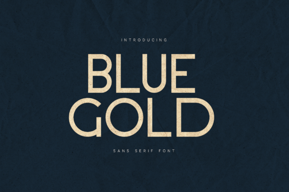 Blue Gold: A Warm Sans Serif Font for Modern Brands
