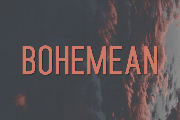 Bohemean: A Modern Typeface for Small Business Branding