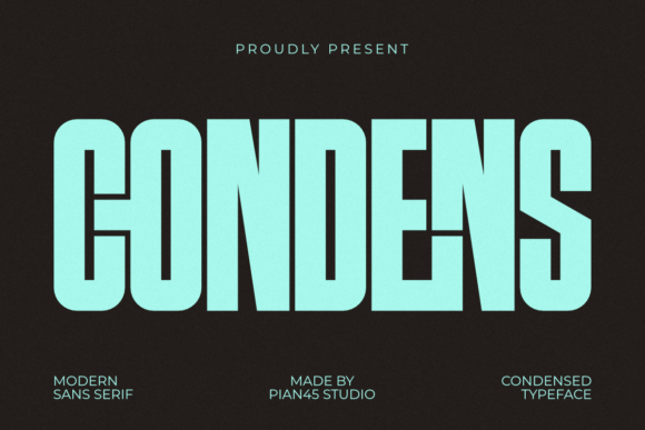 Condens: A Modern Typeface for Editorial Impact
