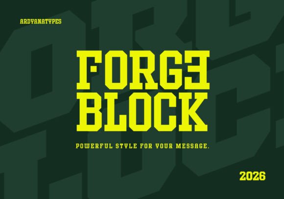 Forge Block: The Bold Typeface That Transforms Brand Identity