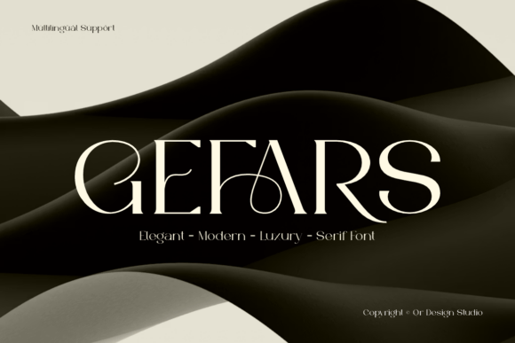Gefars: A Serif Font for Polished Branding