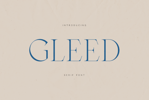 Gleed: A Refined Serif Typeface for Editorial Design
