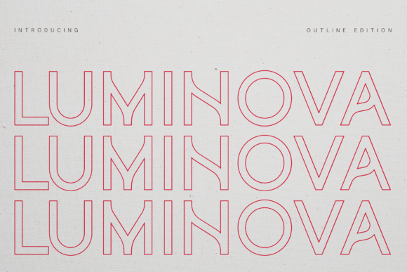 Luminova Outline: A Modern Sans Serif for Makers