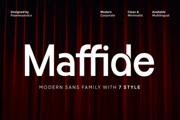 Maffide: A Modern Sans Serif Font for Branding