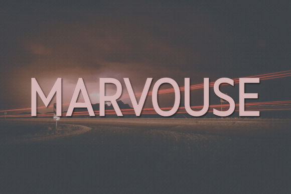 Marvouse: A Modern Sans Serif Typeface for Editorial Design