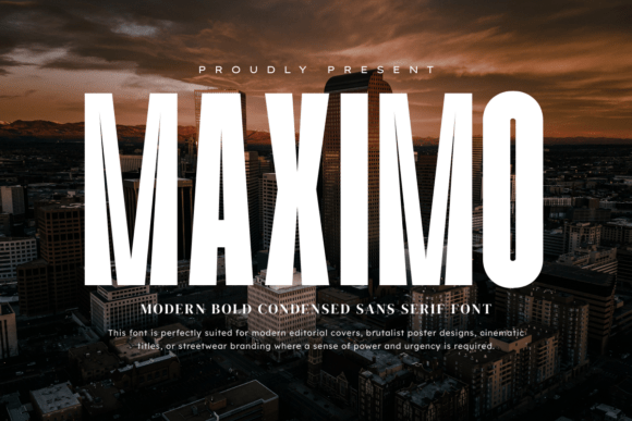 Maximo: A Bold Sans Serif Typeface for Modern Editors