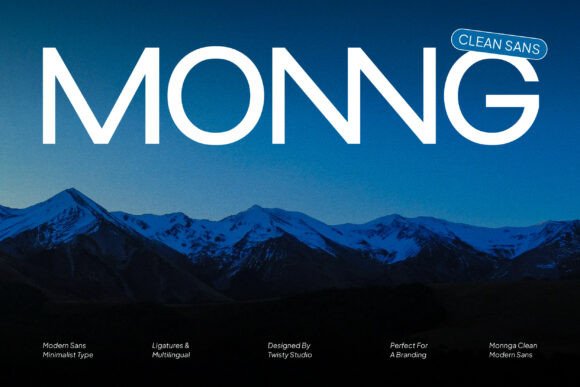 Monng: A Clean Sans Serif Font for Modern Brands