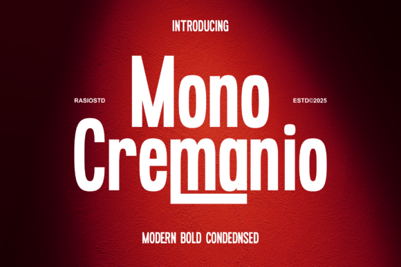 Mono Cremanio: A Bold Typeface for Modern Editorial Design