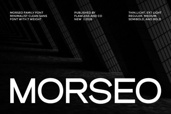Morseo: A Minimalist Typeface for Modern Editorial Design