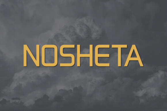 Nosheta: A Modern Sans Serif Typeface for Clean Branding