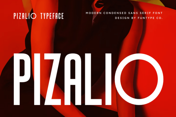 Pizalio: A Bold Condensed Sans Serif Font for Web Design