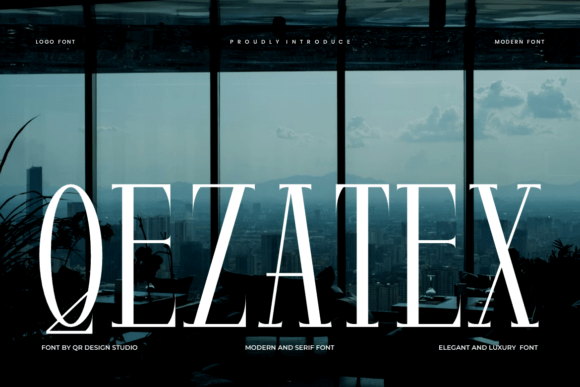 Qezatex: The Serif Font for Bold Branding