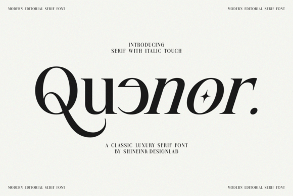 Quenor: A Serif Font for Elegant Editorial Design