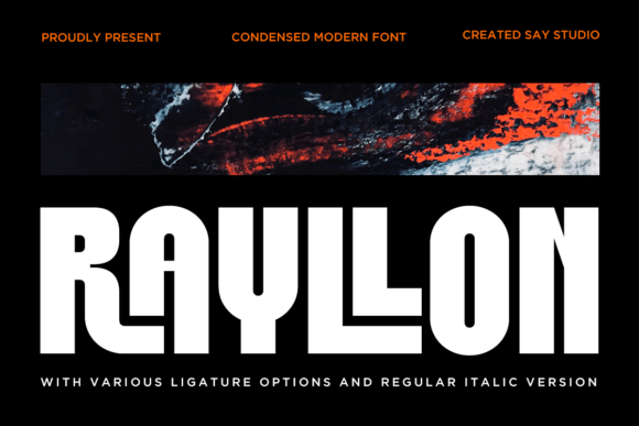 Rayllon: A Bold Condensed Typeface for Modern Brands
