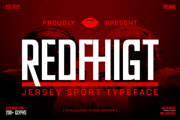 Redfhigt: A Bold Jersey Font for Crafters