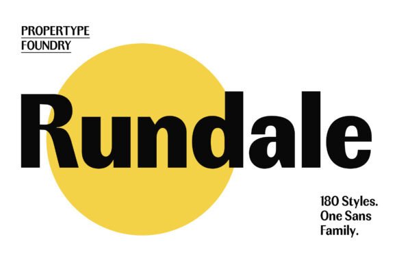 Rundale: A Versatile Sans Serif Typeface for Makers