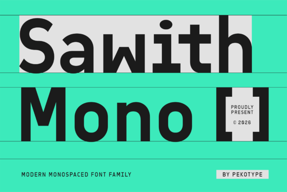 Sawith Mono: A Modern Typeface for Clean Branding
