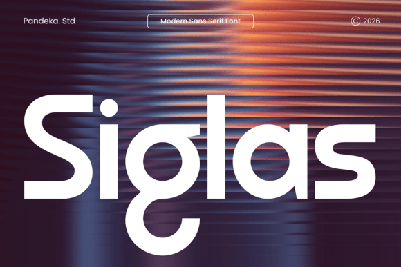 Siglas: A Modern Sans Serif Font for Makers