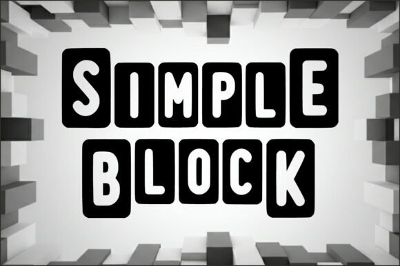 Simple Block: A Bold Typeface for Strong Brands