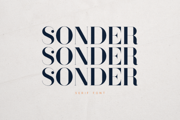 Sonder Serif Font for Elegant Craft Designs