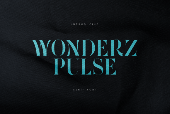 Wonderz Pulse: A Modern Serif Font for Editorial Design